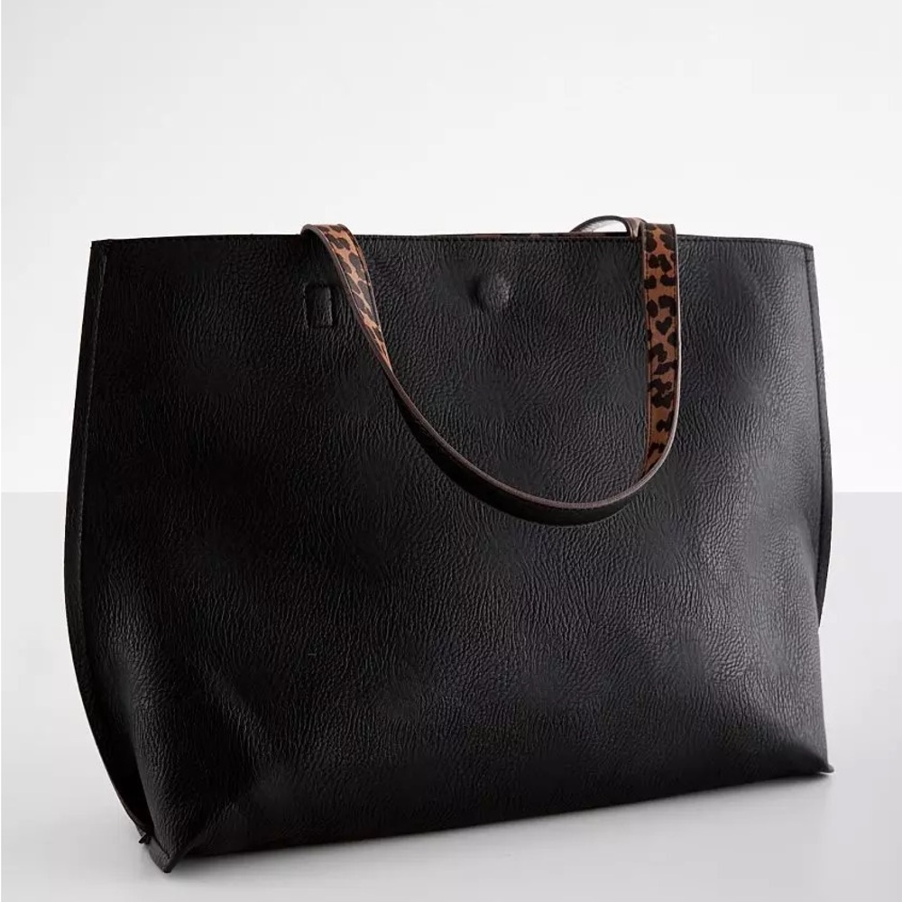 Street Level: Reversible Black Tote Bag